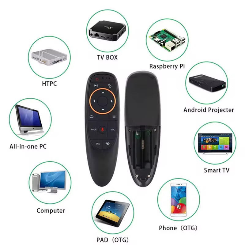 Control remoto inteligente con entrada de voz para TV, Computadora, Table, Celular