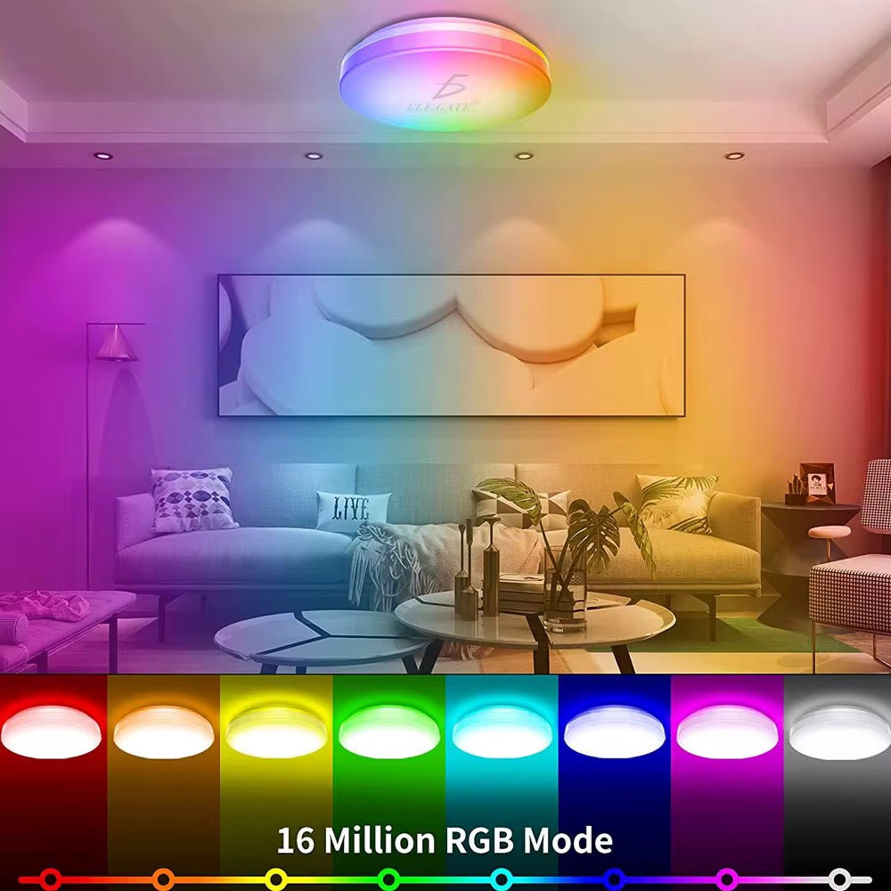Smart Wifi Lámpara de techo 24W RGB Led Luz de techo