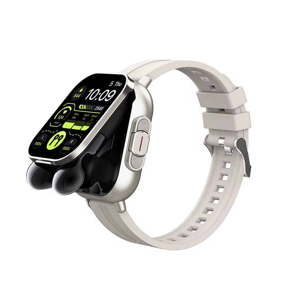 Reloj inteligente 2 en 1, llamadas, auriculares incluidos, monitoreo de salud, deportes