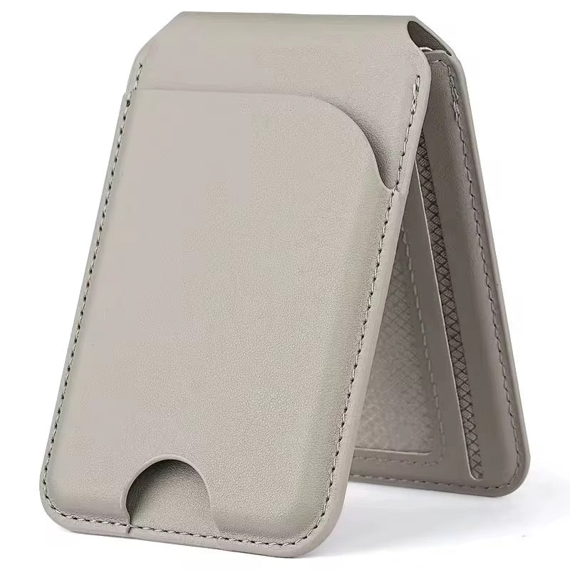 Tarjetero de cuero magnético MagSafe para celular