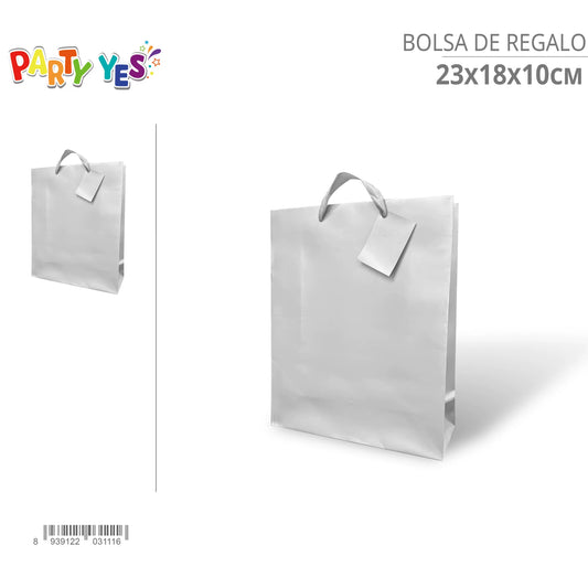 Bolsa de regalo de plata 23*18*10 cm