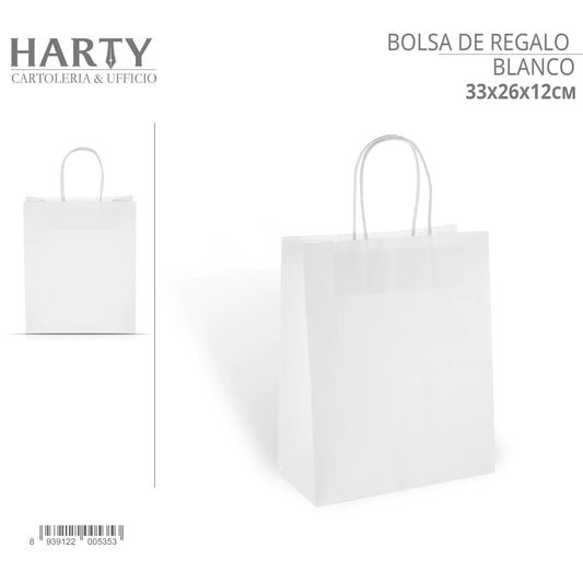 Bolsa de regalo blanca 33*26*12 cm