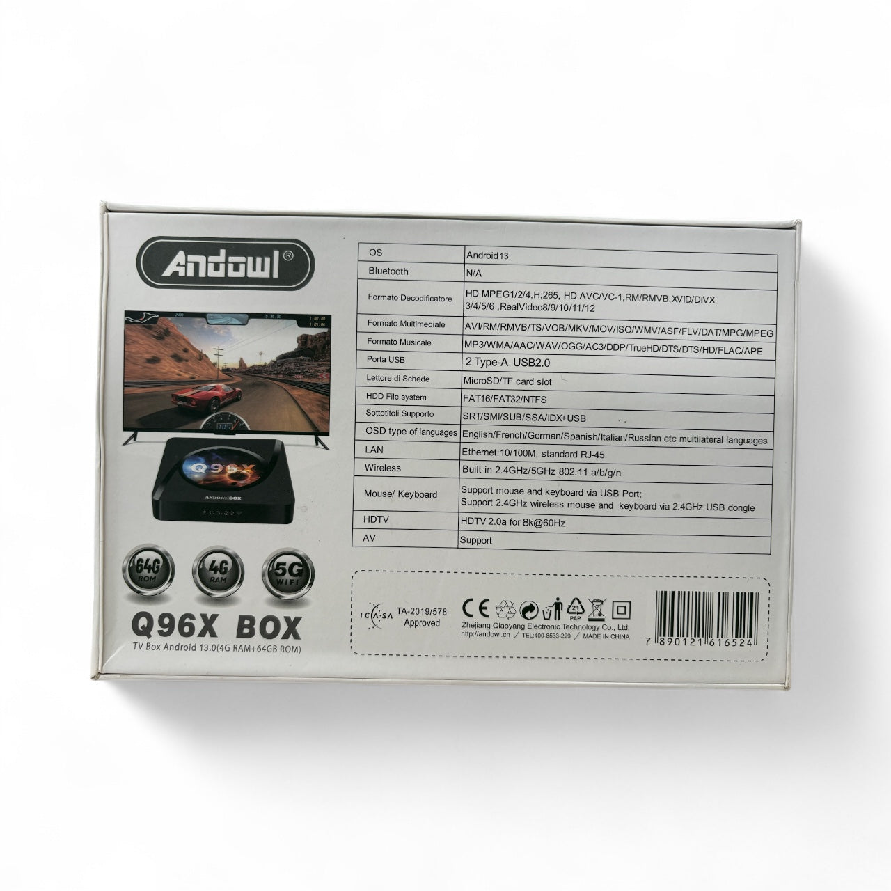 TV Box convertidor a Smart TV 8K 64G y 4G RAM