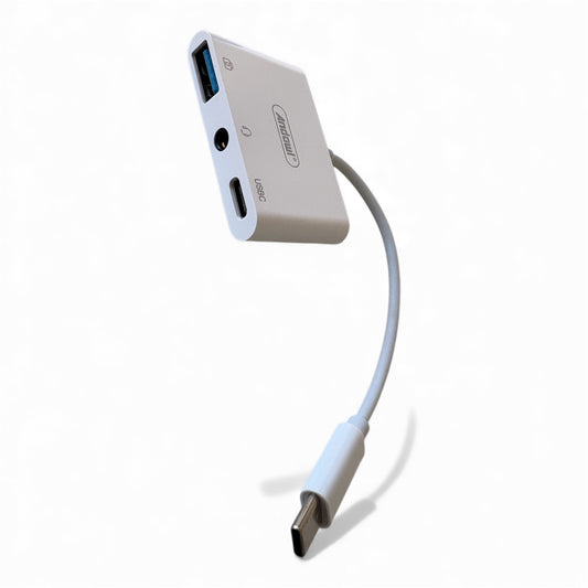 Adaptador universal para laptop y teléfono móvil tipo C USB Audio