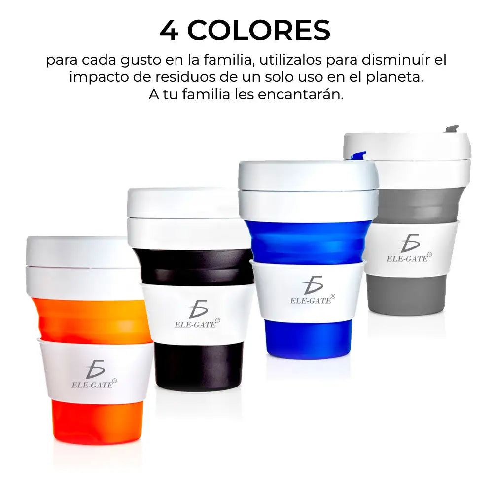 Vaso De Silicona Retráctil Reutilizable