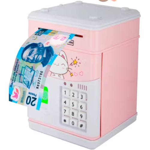 Alcancía electrónica con contraseña para niñas